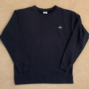 Medium Navy Blue Lacoste Crewneck Sweater